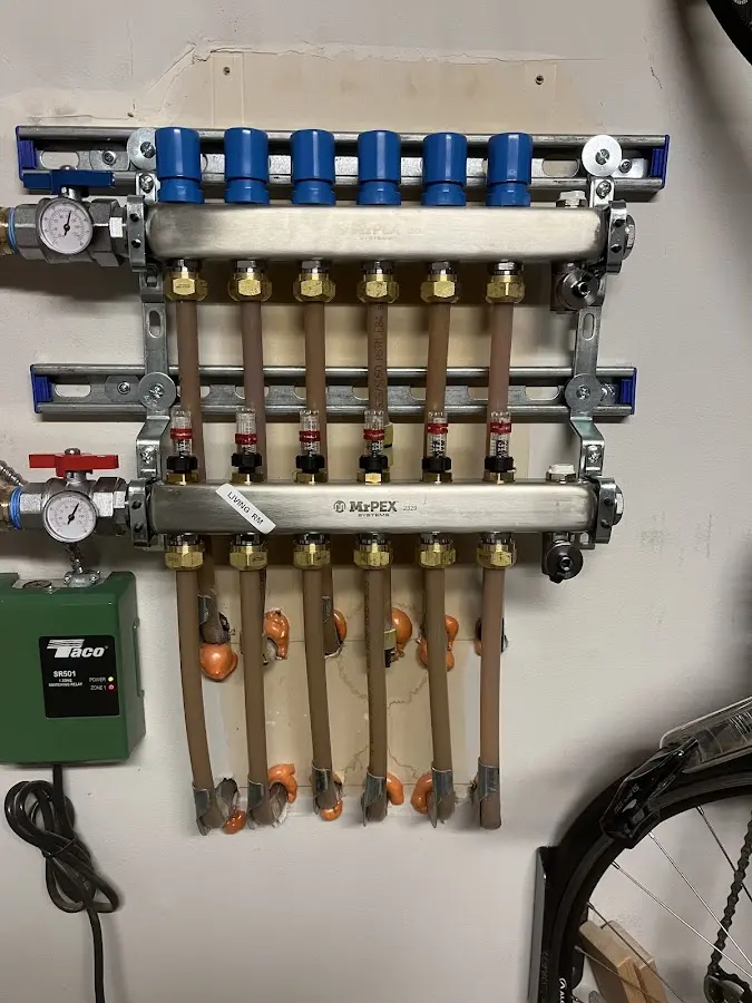 Plumber performing Leak Detection at a residential property in Euharlee